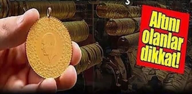 Altın için yeni karar açıklandı