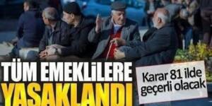 Tüm E’me’klilere Artık Y’asaklandı!