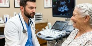 Doktor 66 yaşındaki bir kadına