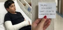 Oğlumun bacağı kırıldıktan sonra ona bakmak için