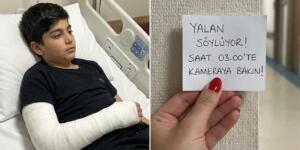 Oğlumun bacağı kırıldıktan sonra ona bakmak için