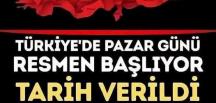 Pazar günü geliyor…Hazırlıklı olunuz..